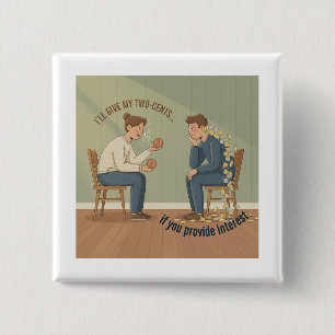 My Two Cents Button