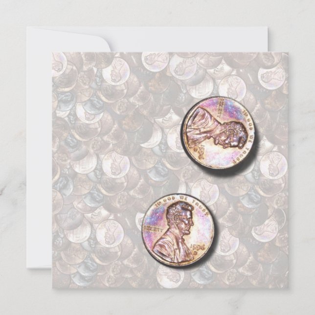 My Two Cents Worth (Lightened Background) Invitation (Front)