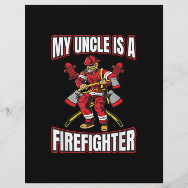My Uncle Is A Firefighter Flyer (Front)