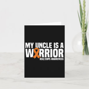 My Uncle Is A Warrior Orange Ribbon Rsdcrps Awaren Card