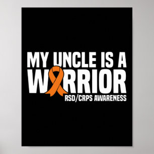 My Uncle Is A Warrior Orange Ribbon Rsdcrps Awaren Poster