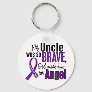 My Uncle Is An Angel Pancreatic Cancer Key Ring