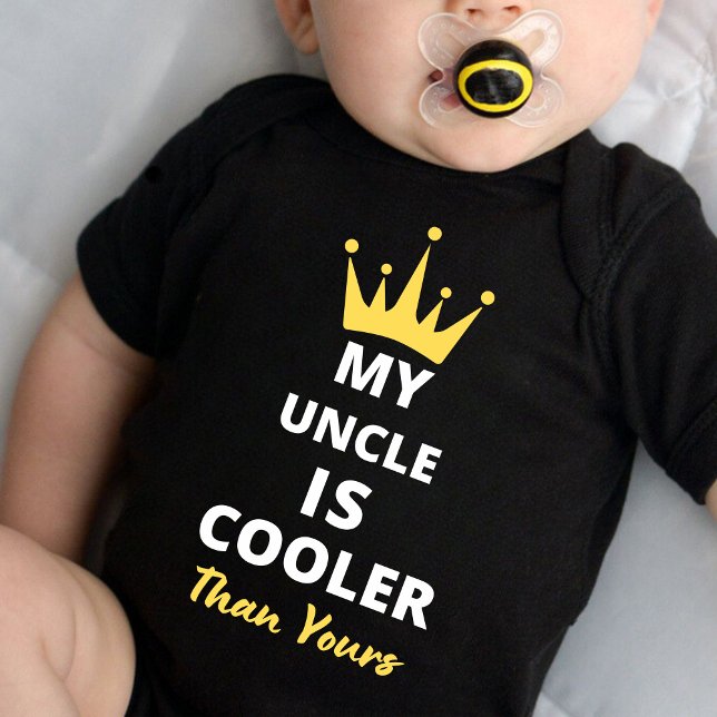 My uncle is cooler than yours baby bodysuit (Creator Uploaded)