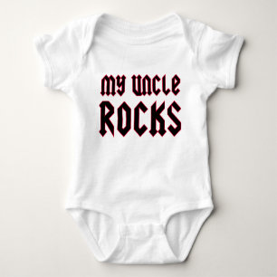 My Uncle Rocks Baby Bodysuit