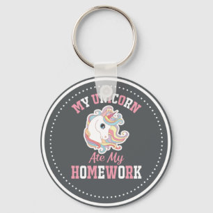 My Unicorn Ate My Homework Key Ring