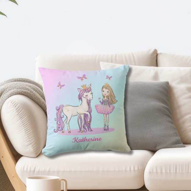 "My Unicorn" Gold Sparkle Cushion (Creator Uploaded)