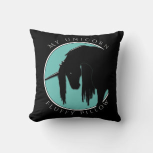 My Unicorn (teal) Cushion