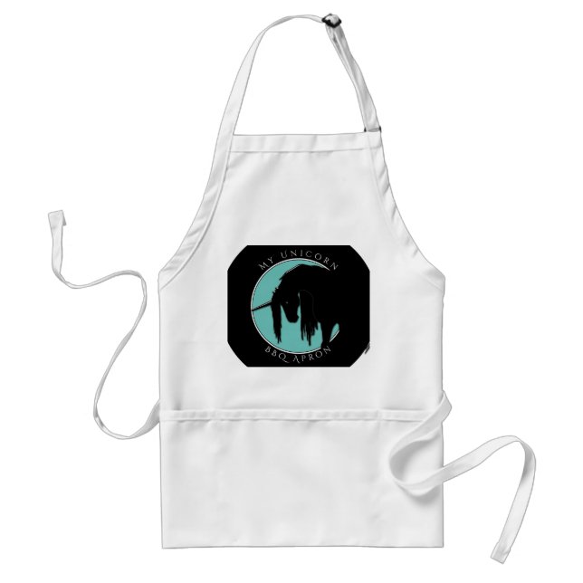 My Unicorn (Teal) Standard Apron (Front)