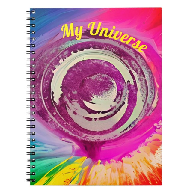 “My Universe” - Artistic Galaxy Notebook (Front)