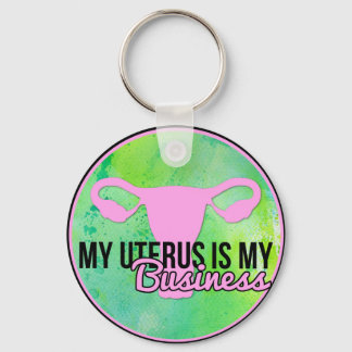 My Uterus is My Business Key Ring