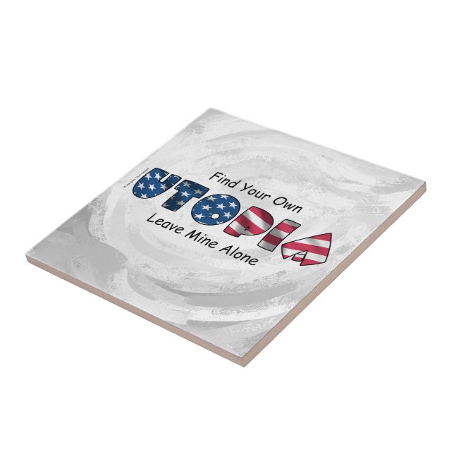 My Utopia Ceramic Tile (Side)