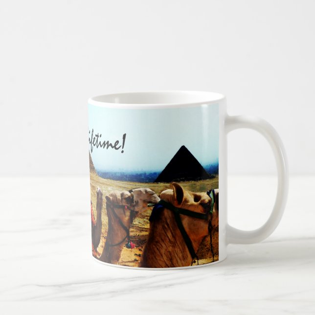 My vacation of a lifetime! Egyptian camel mug (Right)