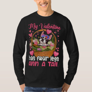 My Valentine Has Four Legs And A Tail Dog Outfit T-Shirt
