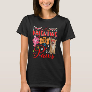 My Valentine Has Paws Cute Chihuahua Sunglasses He T-Shirt