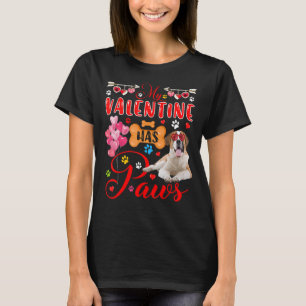 My Valentine Has Paws Cute St Bernard Sunglasses H T-Shirt