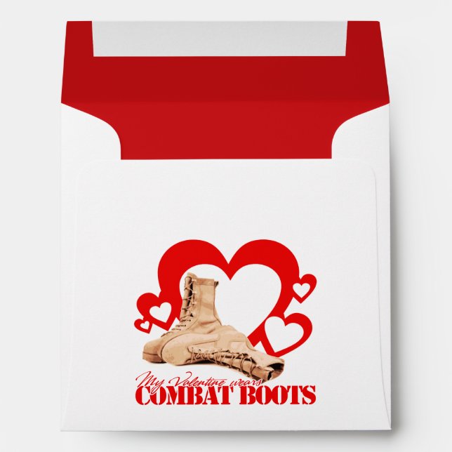 My Valentine Wears Combat Boots Envelopes (Back (Bottom))