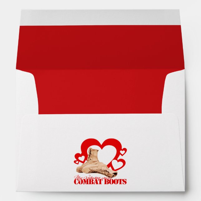 My Valentine Wears Combat Boots Envelopes (Back (Bottom))