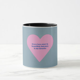 My valentines light Purple Heart Mug