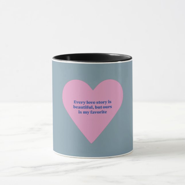 My valentines light Purple Heart Mug (Center)