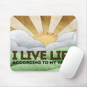 "My values" Motivation Affirmation Mouse Pad