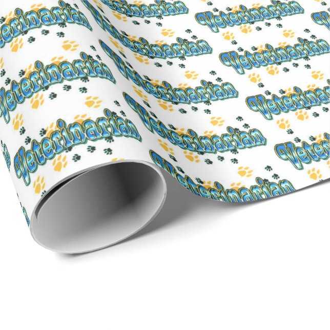 "My Veterinarian" Wrapping Paper (Roll Corner)
