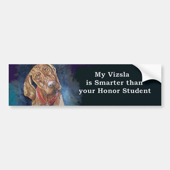 My Vizsla Bumper Sticker (Front)