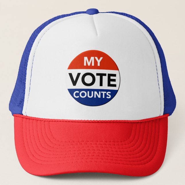 My Vote Counts Trucker Hat (Front)