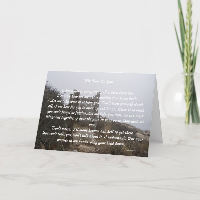 My Vow To You Holiday Card (Front)