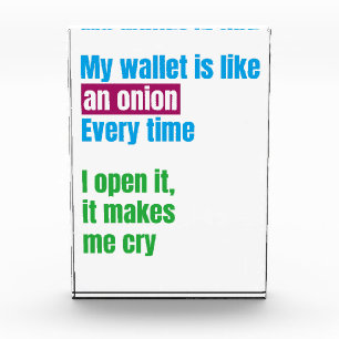 My wallets is like an onion -joke quote- photo block