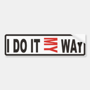 My way bumper sticker