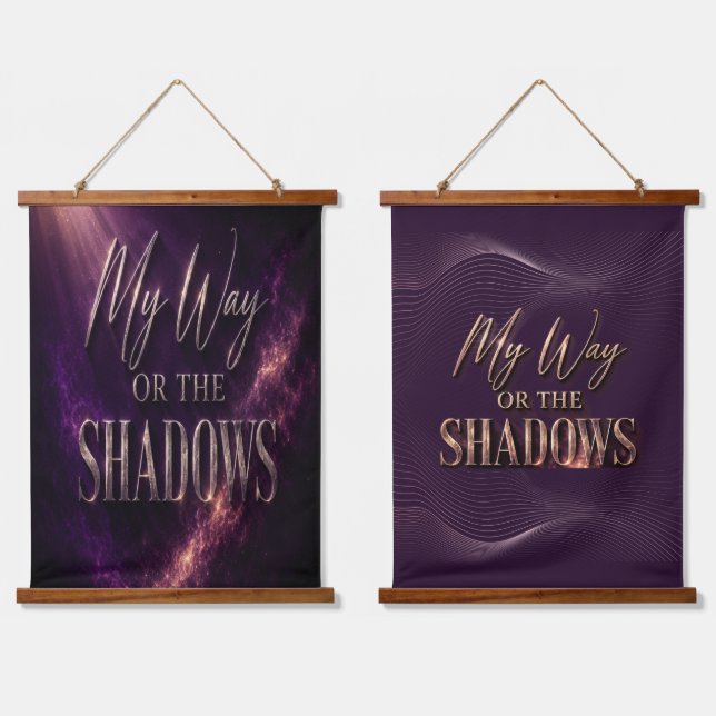 My Way Or The Shadows - Full Coverage Version Hanging Tapestry (Double)