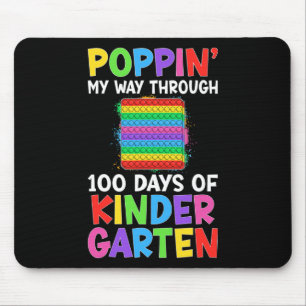 My Way Through 100 Days Of Kindergarten Student Ki Mouse Pad