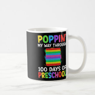My Way Through 100 Days Of Preschool Boys Girls Ki Coffee Mug