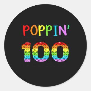 My Way Through 100 Days Of School Classic Round Sticker