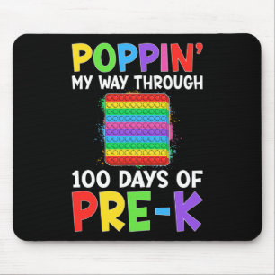 My Way Through 100 Days Of School Pre-k Boy Girl K Mouse Pad