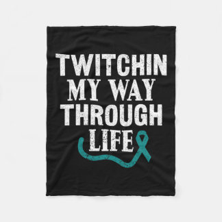My Way Through Life Tourette Syndrome Awareness  Fleece Blanket