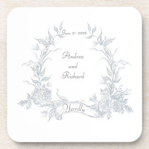 My Wedding Garden Plastic Wedding Coaster Favours