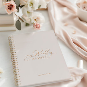 "My Wedding Planner" Modern Elegant Wedding Plans  Planner