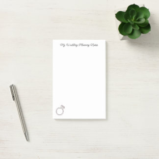 "My Wedding Planning"  Post-it Notes