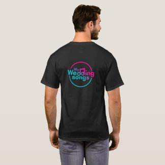 My Wedding Songs Logo Men's Black T-Shirt
