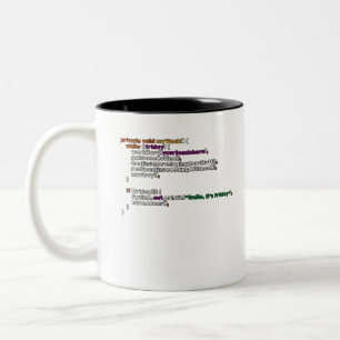 My Week Algorythm Two-Tone Coffee Mug