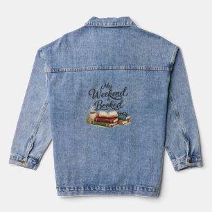 My Weekend is All Booked Funny Book Denim Jacket