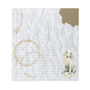 My Weimaraner Ate My Lesson Plan Notepad