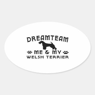 My Welsh Terrier Dog Oval Sticker