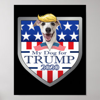 My Whippet For Trump Poster