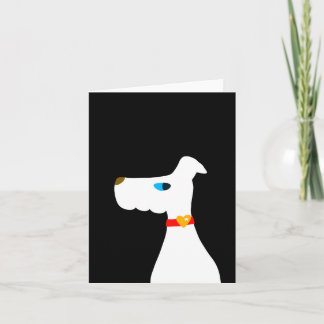 My White Dog Card
