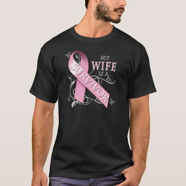 My Wife is a Survivor.png T-Shirt (Front)