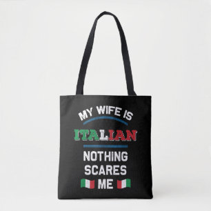 My Wife is Italian Italia Republic Italy Roots Tote Bag
