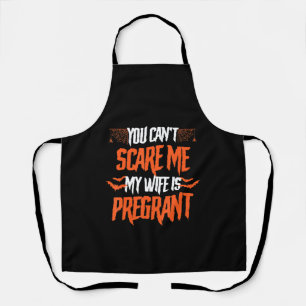 My Wife Is Pregnant Funny Gift On Halloween Apron