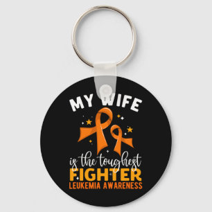 My Wife Is The Toughest Fighter Leukaemia Awarenes Key Ring